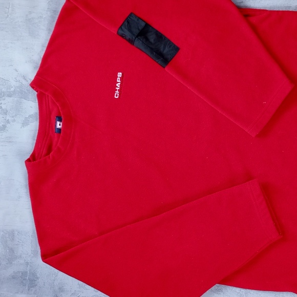 Vintage CHAPS RALPH LAUREN COLOUR BLOCK CREWNECK SWEATER - Picture 5 of 6